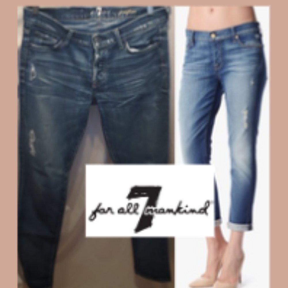 For All Mankind Josephina Distressed Jeans SZ 28